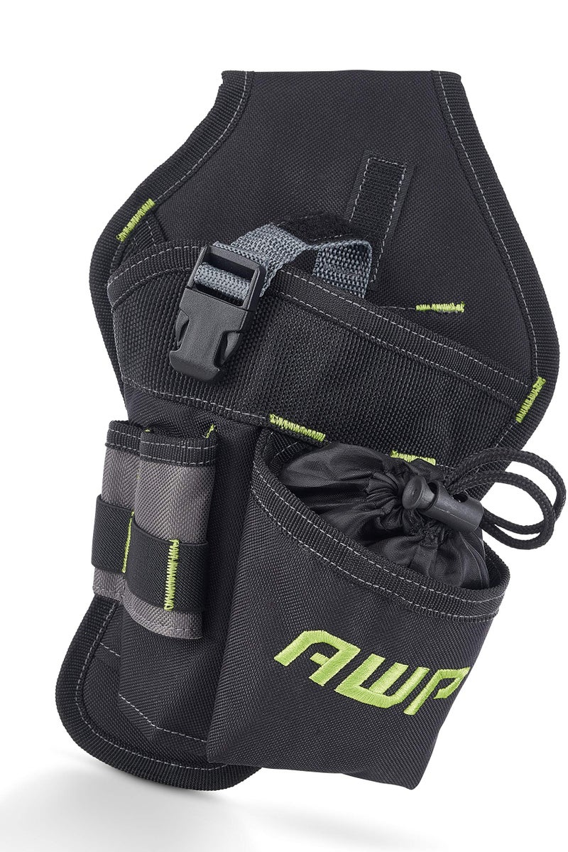AWP Electrician Tool Pouch, Premium Professional Multi-Pocket Utility Bag Organizer, Durable Leather Work Pouch for Menâ€™s Tool Belts and Construction Jobs, 1LC-412-RL-3 - Image 2
